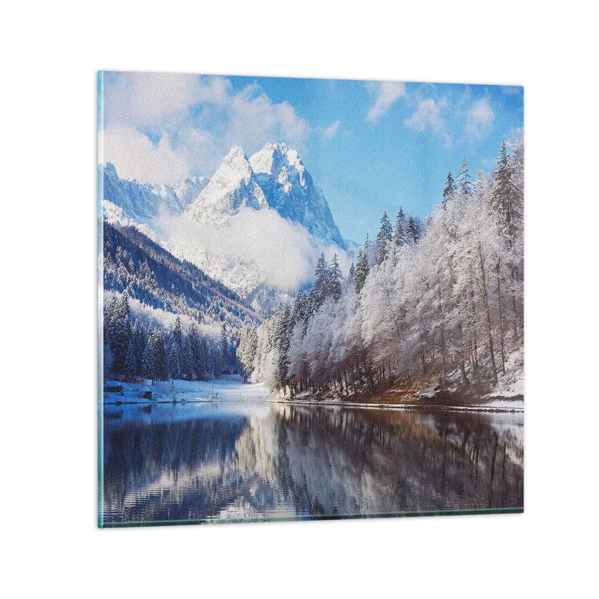 Quadro em vidro - Guarda de neve - 60x60 cm