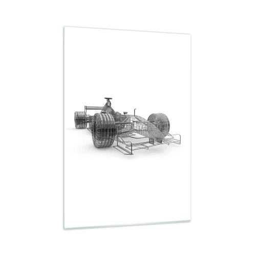 Quadro em vidro - Construção ideal - a ideia de impulso - 50x70 cm