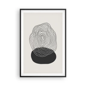 Pôster com moldura preta - Duração e vibração - 61x91 cm