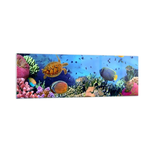 Quadro em vidro - E o que sabemos sobre a vida... - 160x50 cm