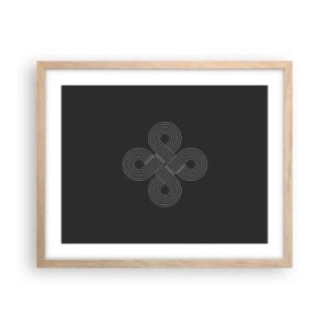 Pôster com moldura de carvalho claro - No espírito celta - 50x40 cm