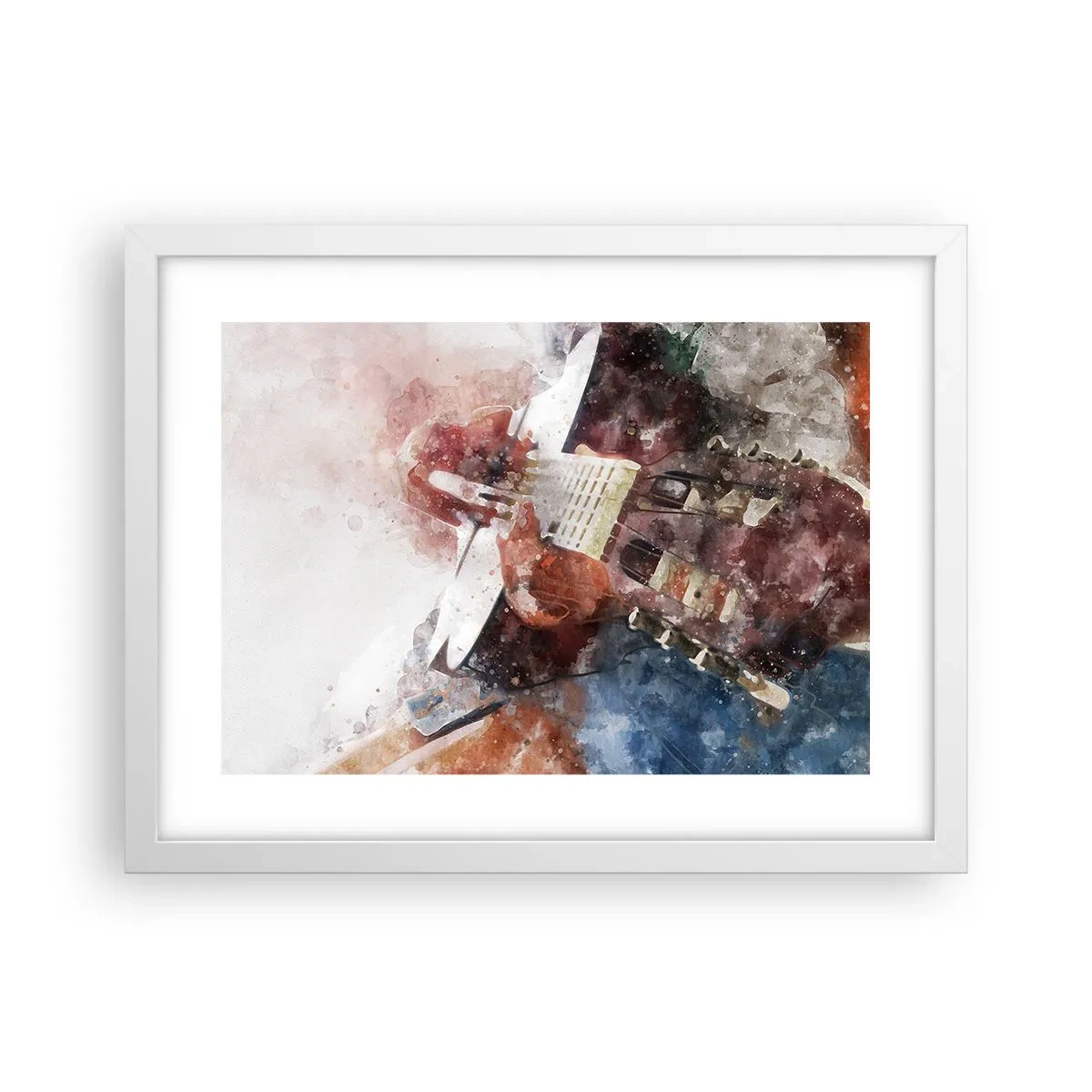 Pôster em moldura branca - E o que acha? - 40x30 cm