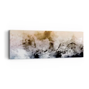 Quadro em tela - Imersos no tumulto do nevoeiro - 90x30 cm