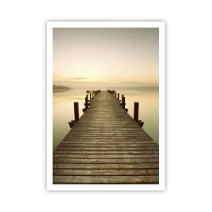 Pôster - Antes do amanhecer, nascer do sol, luz - 70x100 cm