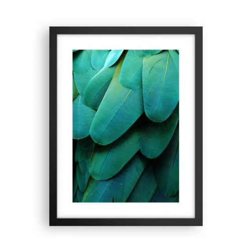 Pôster com moldura preta - Precisão de papagaio - 30x40 cm