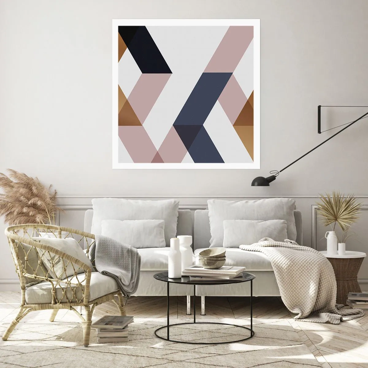 Pôster - Planos e ângulos - 60x60 cm