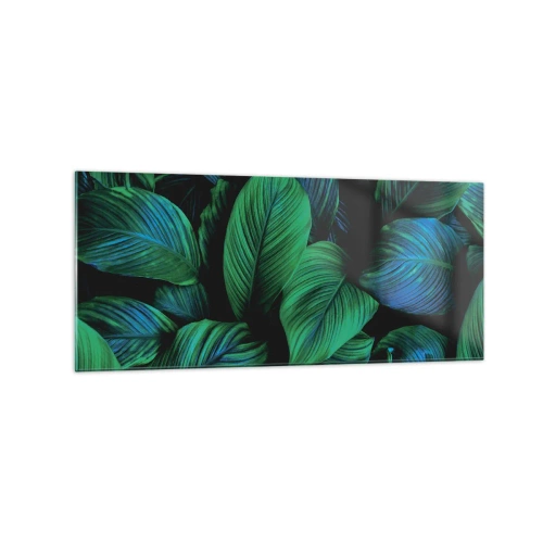 Quadro em vidro - Na multidão verde - 120x50 cm