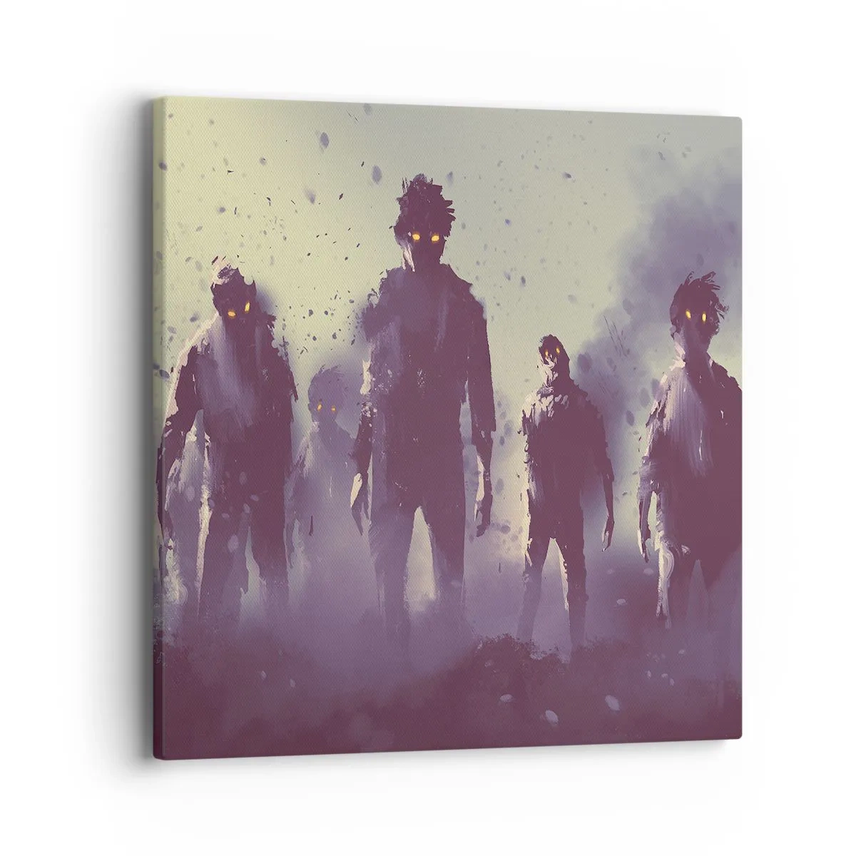 Quadro em tela - Cuidado! Estão a chegar - 40x40 cm