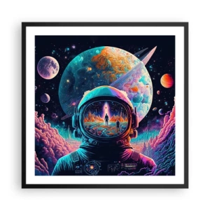 Pôster com moldura preta - Os filósofos não sonharam com isso - 60x60 cm