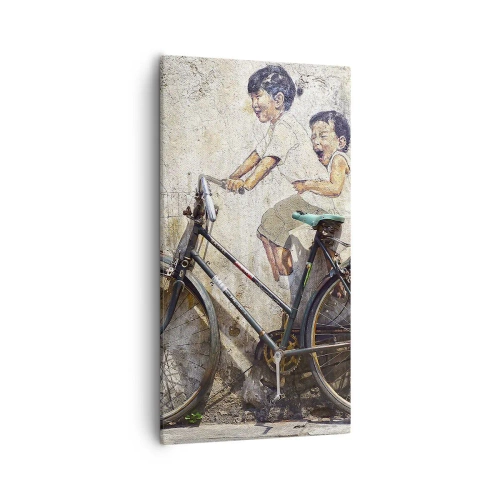 Quadro em tela - Verdadeiro ou falso? - 55x100 cm