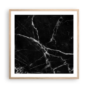 Pôster com moldura de carvalho claro - A vida secreta da pedra - 60x60 cm