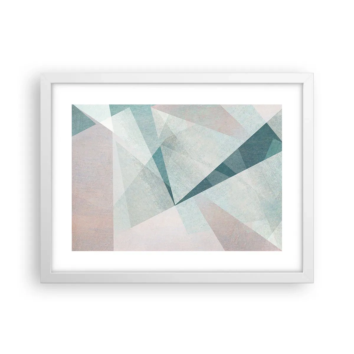 Pôster em moldura branca - Calmo, embora dinâmico - 40x30 cm