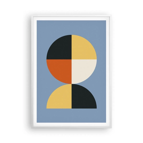 Pôster em moldura branca - Verja e conte - 70x100 cm