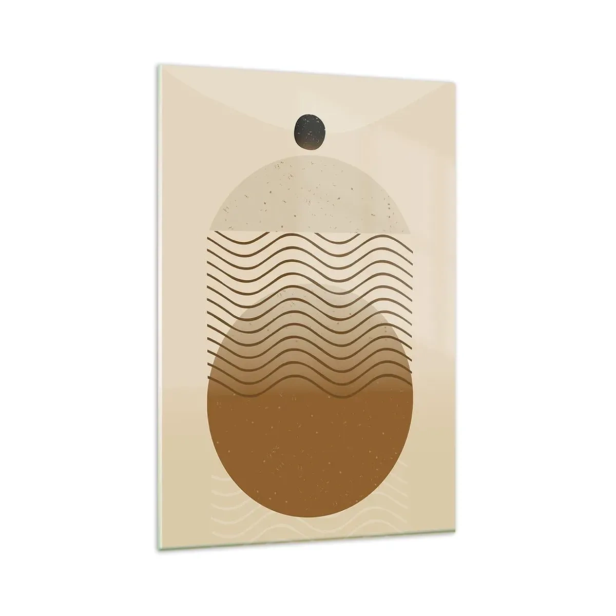 Quadro em vidro - Sobre a origem das figuras geométricas - 80x120 cm