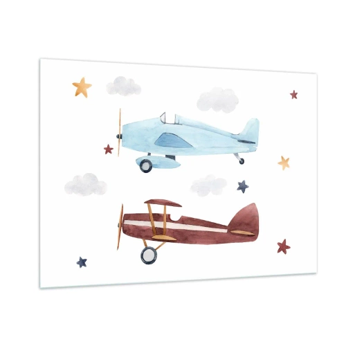 Quadro em vidro - Sr. Piloto, estamos a aguardar! - 100x70 cm