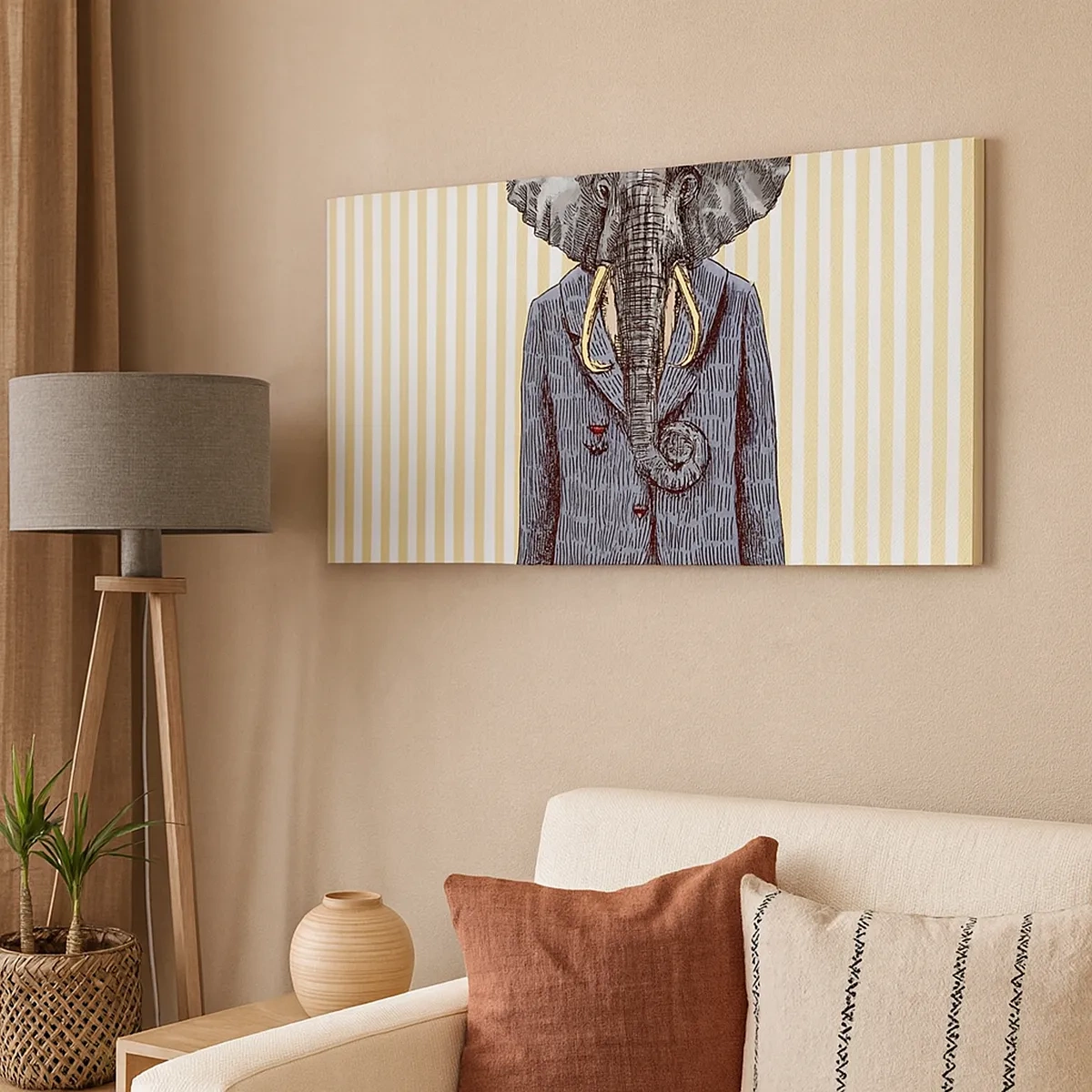 Quadro em tela - Elegante por natureza - 30x30 cm