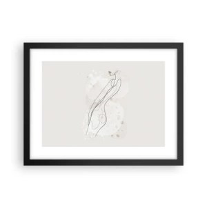 Pôster com moldura preta - Errar o olhar - 40x30 cm