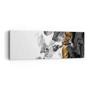 Quadro em tela - Composição orgânica - 90x30 cm
