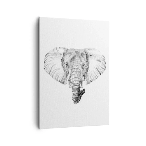 Quadro em tela - Havia um elefante, grande como um elefante - 50x70 cm