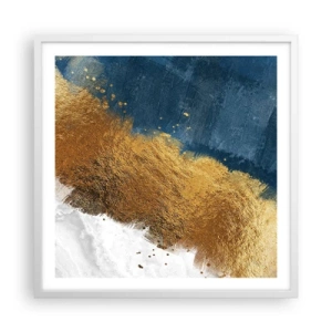 Pôster em moldura branca - As cores do verão - 60x60 cm