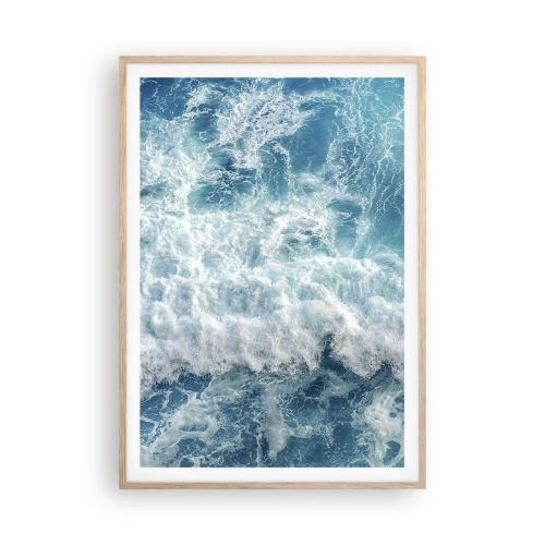 Pôster com moldura de carvalho claro - Alegremente e aos saltos - 70x100 cm