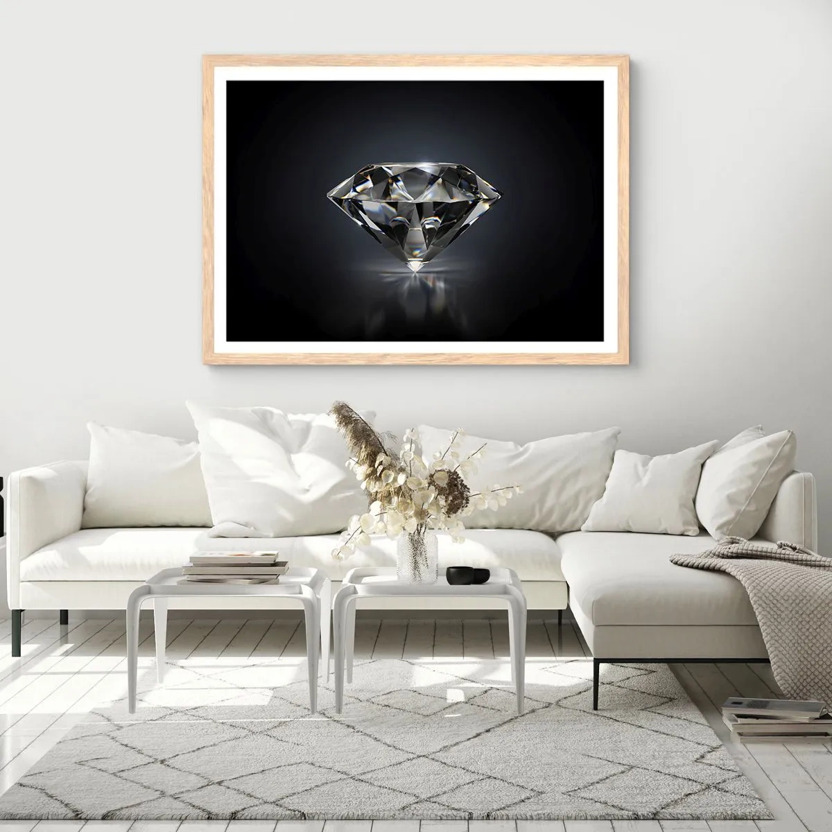 Pôster com moldura de carvalho claro - Best girls friend - 91x61 cm