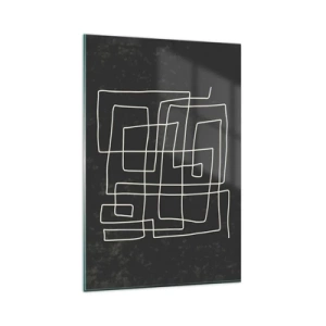 Quadro em vidro - Não é tão simples - 80x120 cm