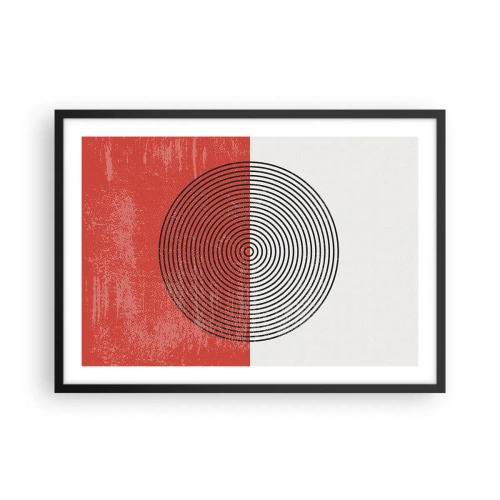 Pôster com moldura preta - Direto ao ponto - 70x50 cm