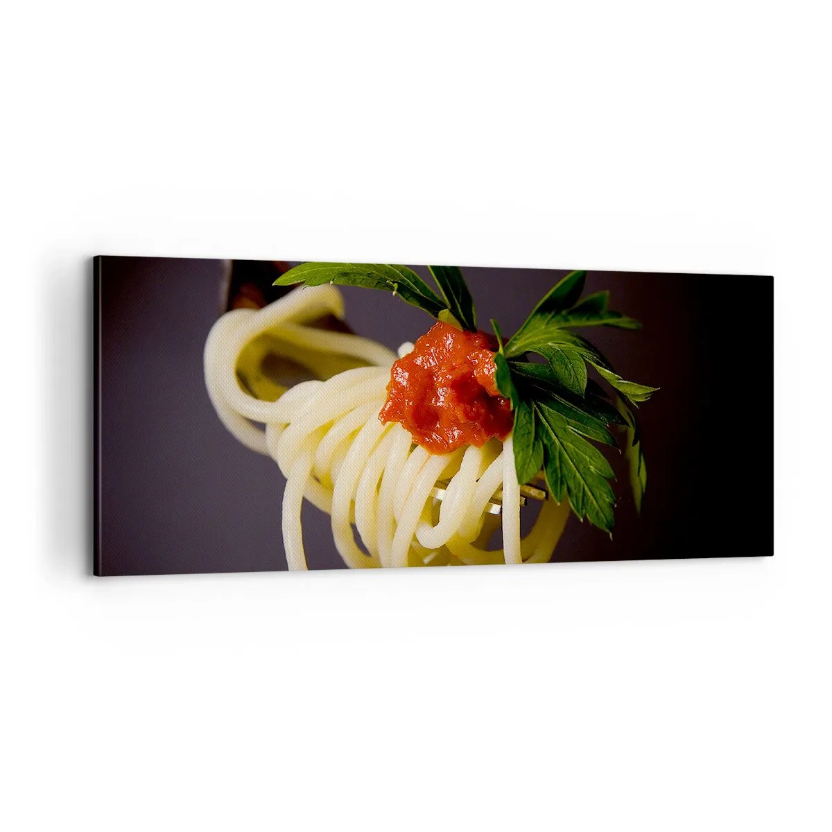 Quadro em tela - Saborosa mordida - 100x40 cm