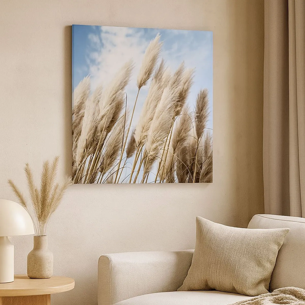 Quadro em tela - Carícia ensolarada e ventosa - 30x30 cm