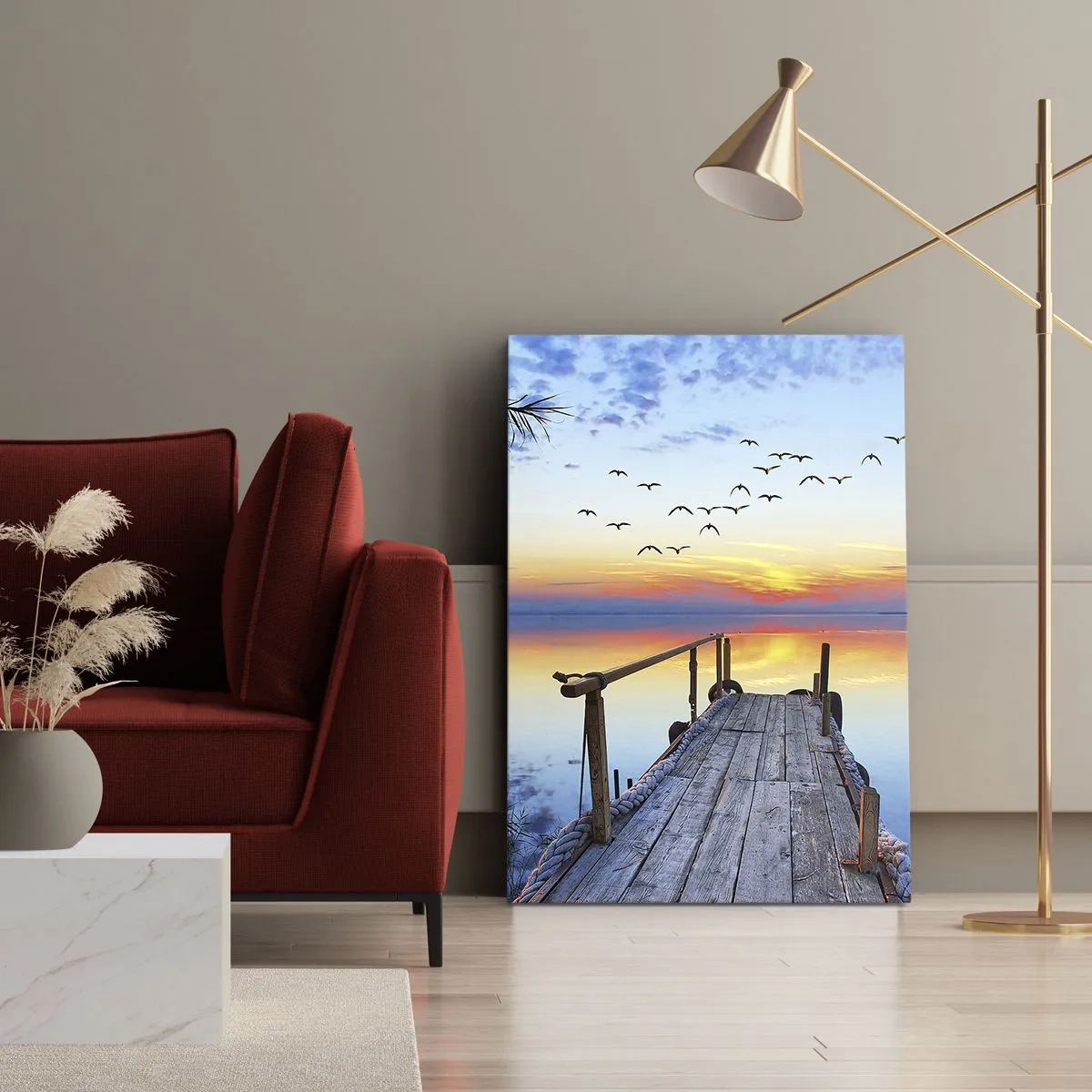 Quadro em tela - É hora de voltar... - 50x70 cm