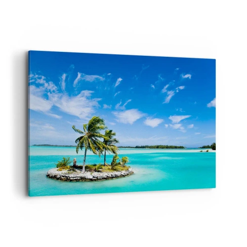 Quadro em tela - Paraíso na terra - 120x80 cm