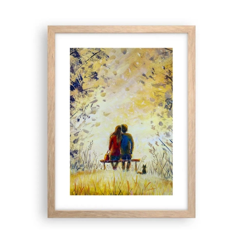 Pôster com moldura de carvalho claro - Um momento mágico - 30x40 cm