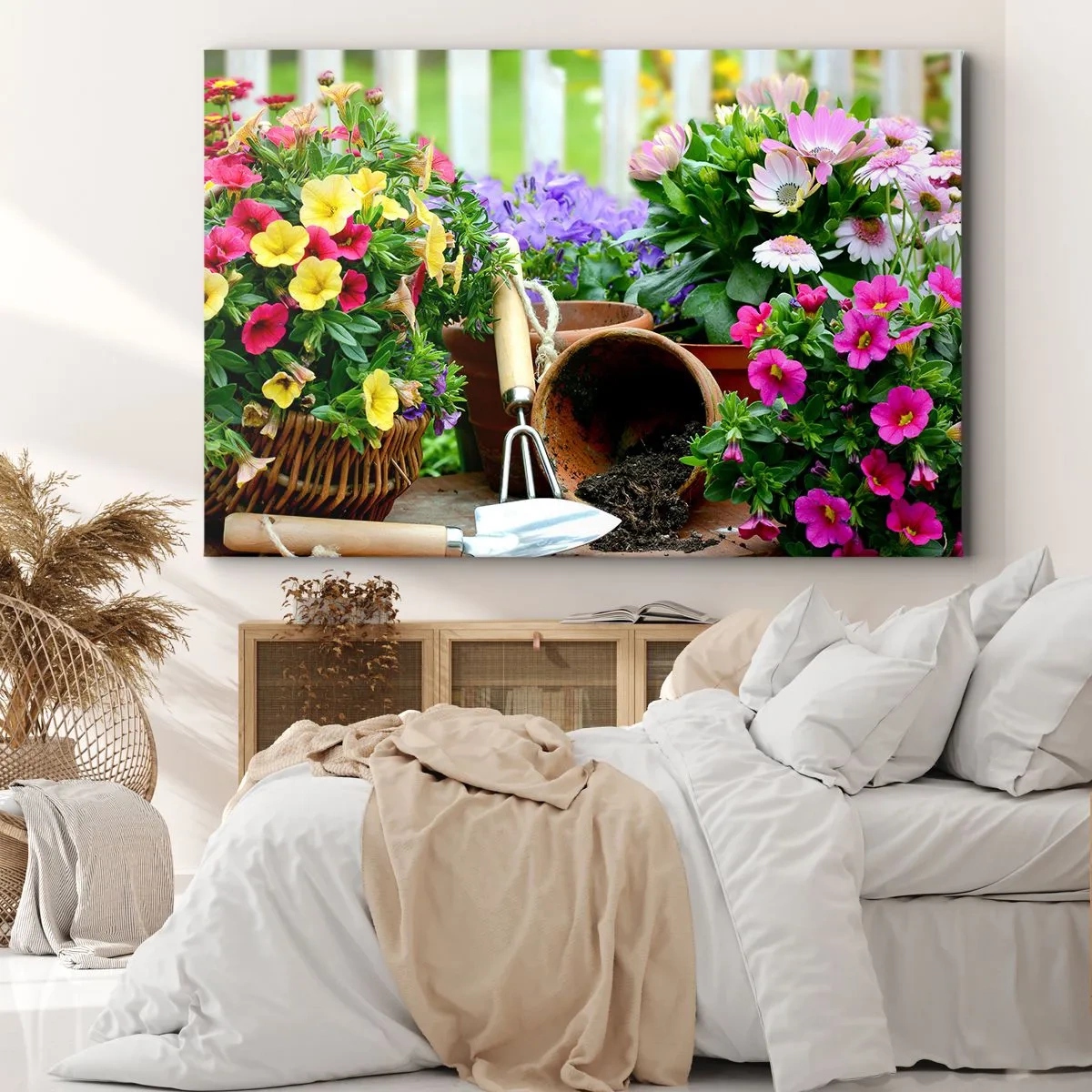 Quadro em tela - Jardim da Joana - 120x80 cm