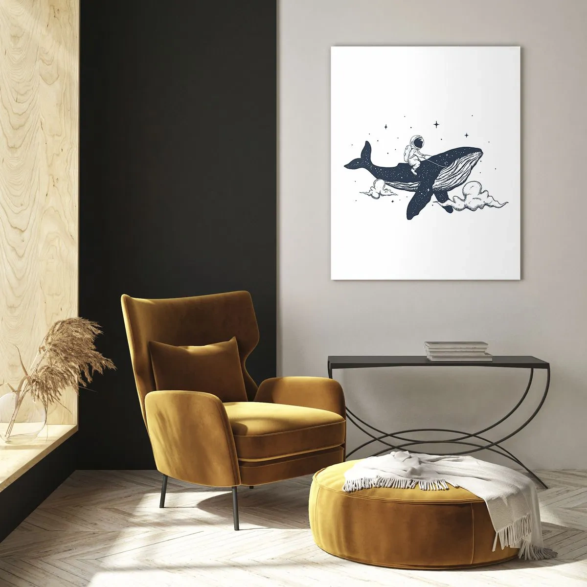 Quadro em vidro - Aventura espacial - 50x70 cm