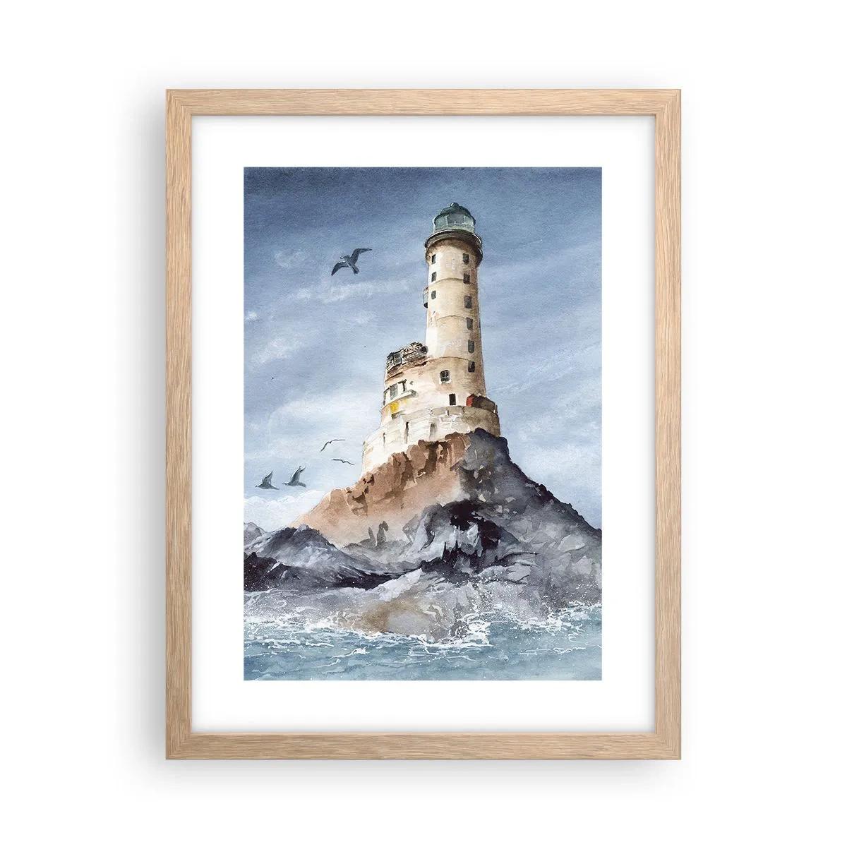 Pôster com moldura de carvalho claro - Invencível - 30x40 cm