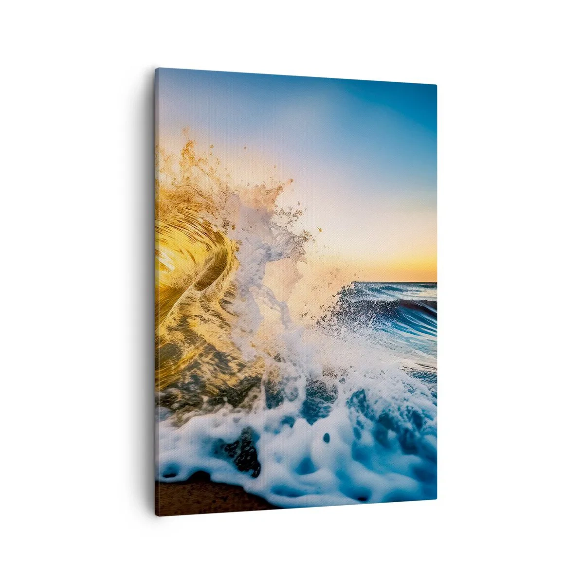 Quadro em tela - Diversão na areia - 50x70 cm