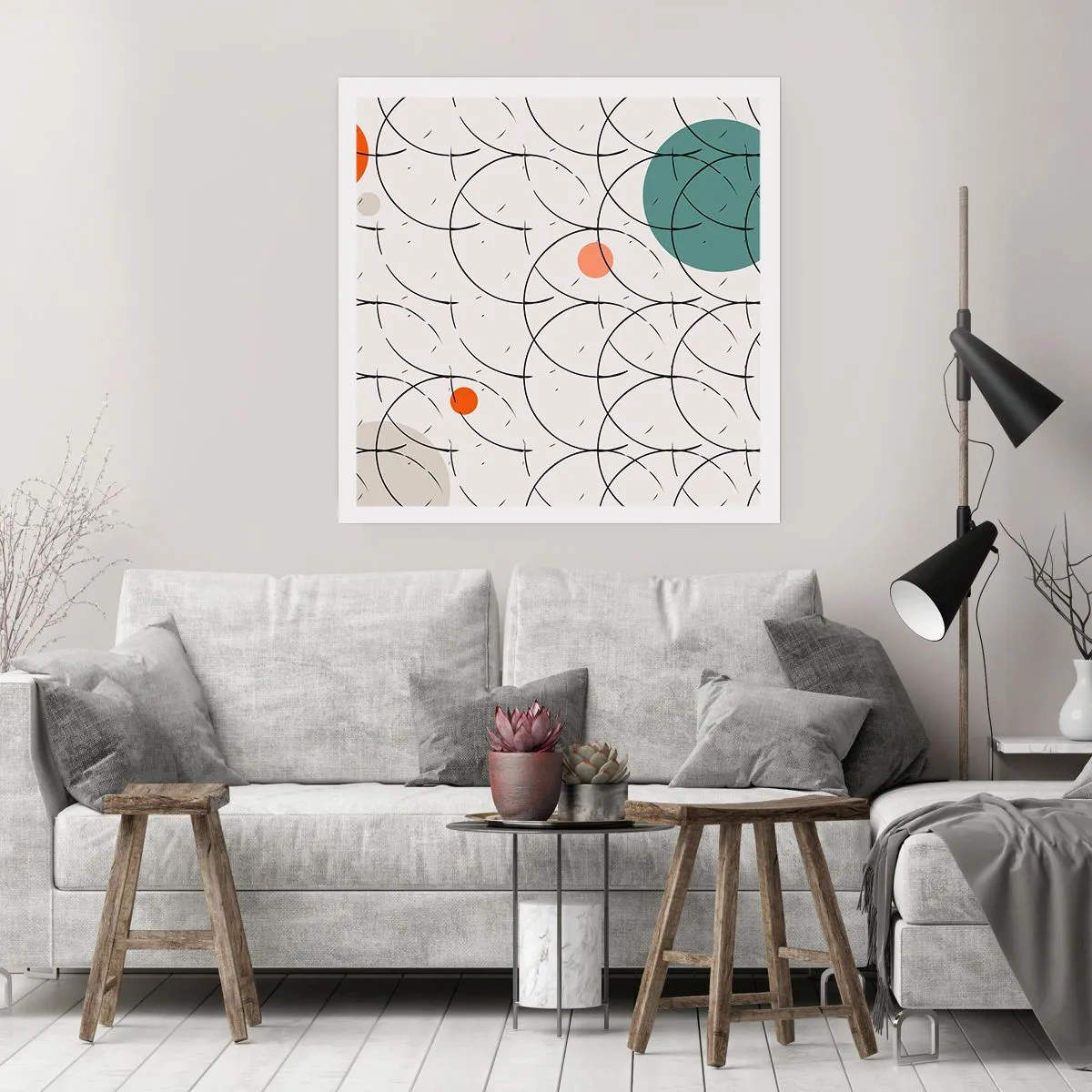 Pôster - No espírito da pop art - 40x40 cm