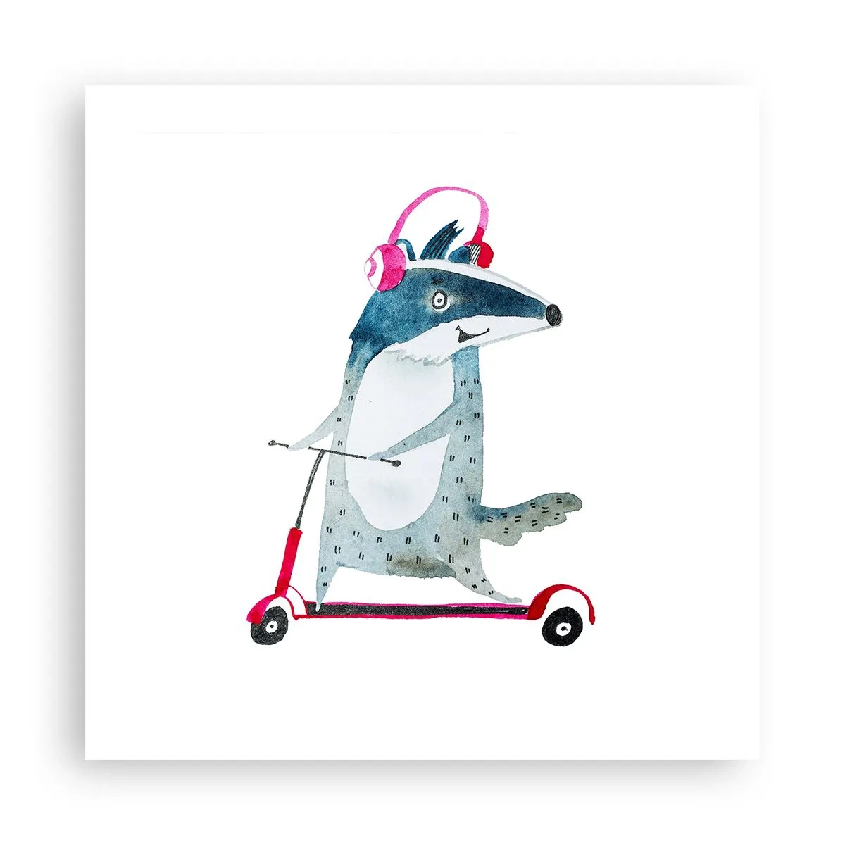 Pôster - A alegria do texugo - 50x50 cm