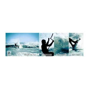 Amostra de papel de parede autocolante Deluxe Sticker - Deixe-se levar - Esporte, Kitesurf, Mar - 100x30 cm