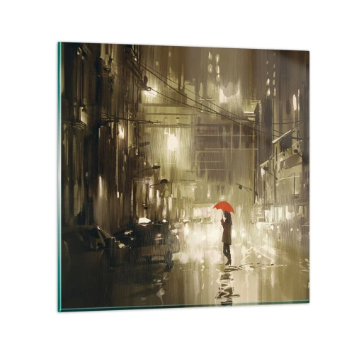 Quadro em vidro - Sozinha, mas não solitária - 50x50 cm