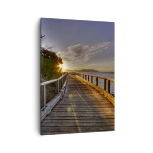 Quadro em tela - Caminhada constante em direção ao sol - 50x70 cm