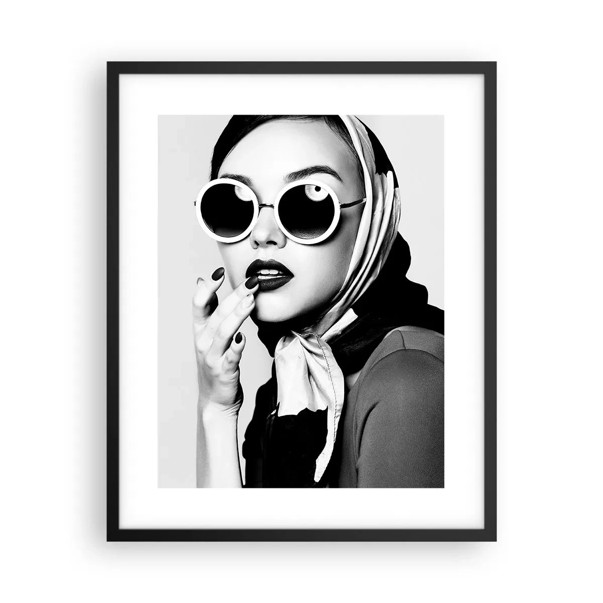 Pôster com moldura preta - Saudações dos anos 60 - 40x50 cm