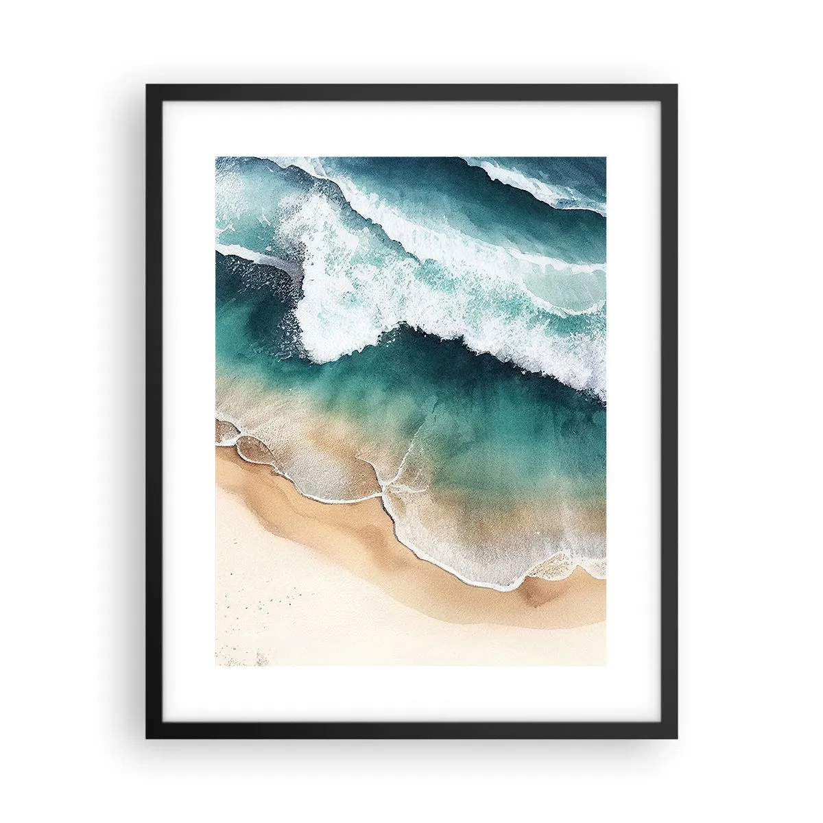 Pôster com moldura preta - O eterno encontro - 40x50 cm