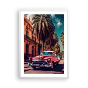 Pôster em moldura branca - Ainda em Havana - 50x70 cm