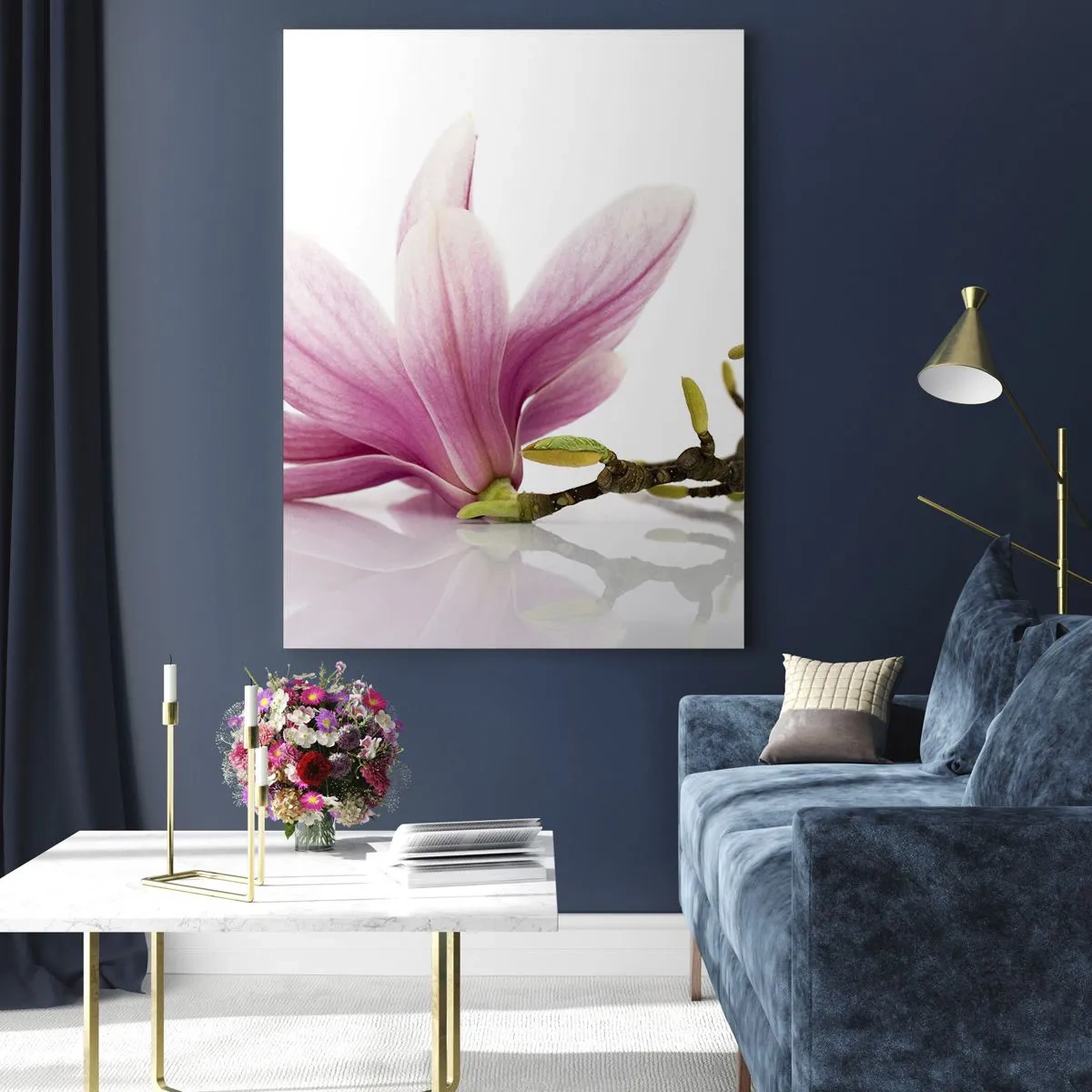 Quadro em vidro - Suave como um sopro de primavera - 50x70 cm