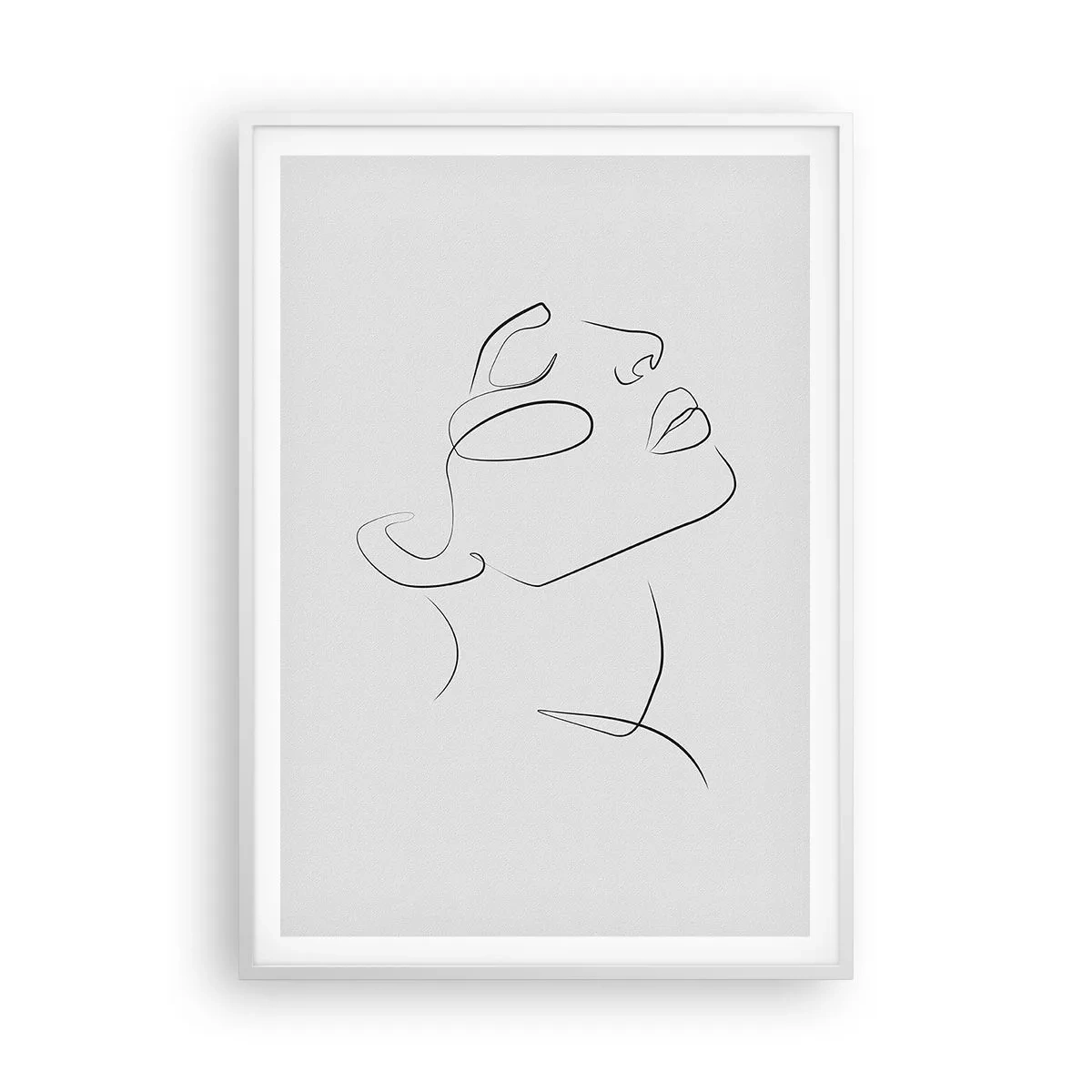 Pôster em moldura branca - Os meandros dos sonhos - 70x100 cm