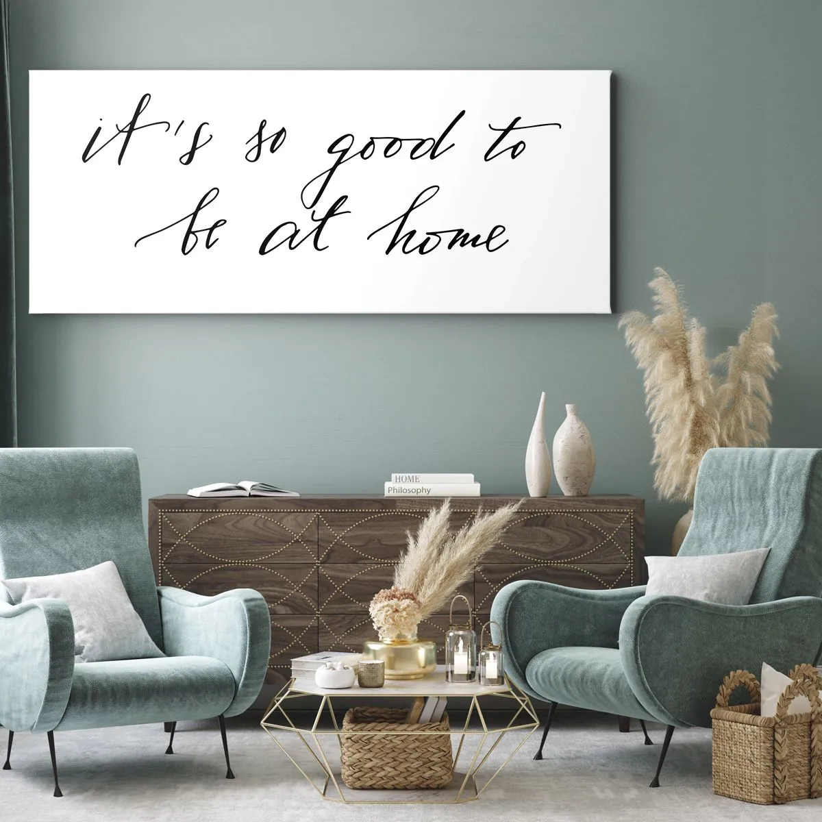 Quadro em tela - Toda a verdade - 90x30 cm