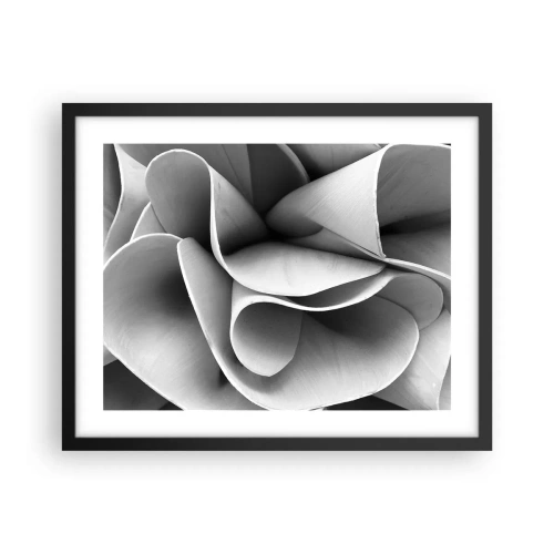 Pôster com moldura preta - Acontece no espaço - 50x40 cm