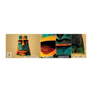 Amostra de papel de parede autocolante Deluxe Sticker - Escultórico e simpático - Estátua, Escultura, Pedaço - 100x30 cm